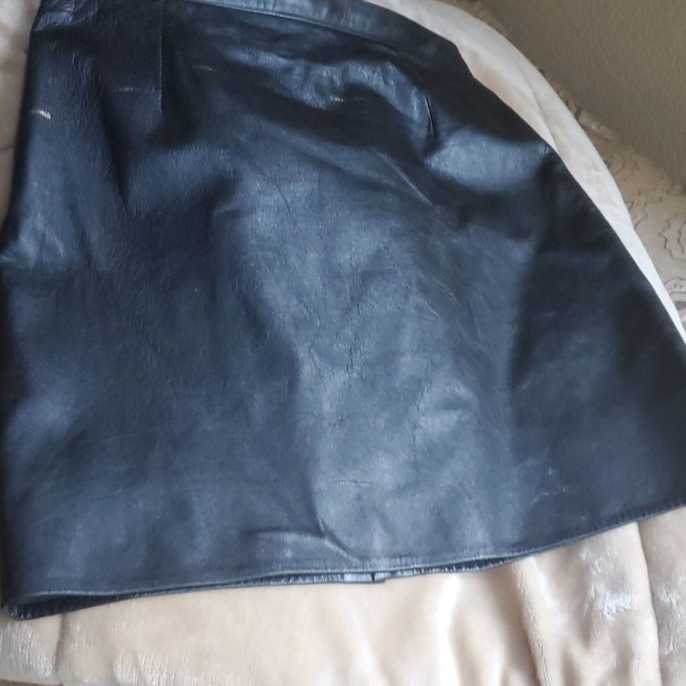 Marcel Kassini Leather Miniskirt